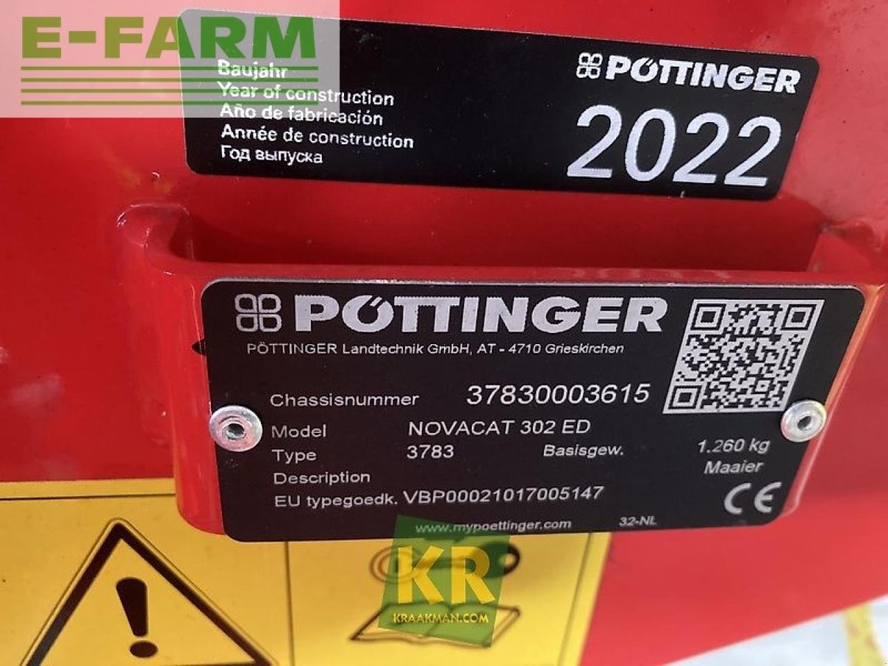 Mähwerk tip Pöttinger novacat #26176, Gebrauchtmaschine in STEENBERGEN (Poză 4)