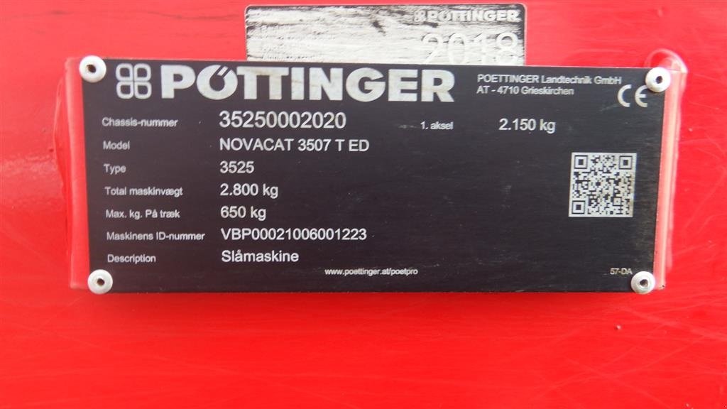 Mähwerk Türe ait Pöttinger Novacat 3507 T ED, Gebrauchtmaschine içinde Hobro (resim 7)