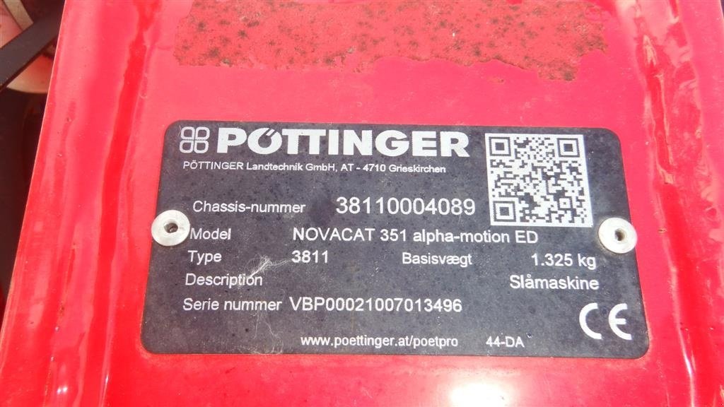 Mähwerk tip Pöttinger Novacat 351 AM-ED, Gebrauchtmaschine in Hobro (Poză 3)