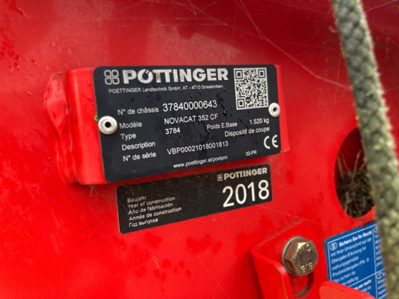 Mähwerk Türe ait Pöttinger Novacat 352 crossflow, Gebrauchtmaschine içinde VERT TOULON (resim 4)