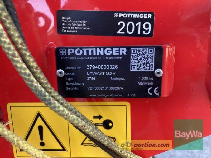 Mähwerk du type Pöttinger NOVACAT 352 V, Gebrauchtmaschine en Obertraubling (Photo 9)