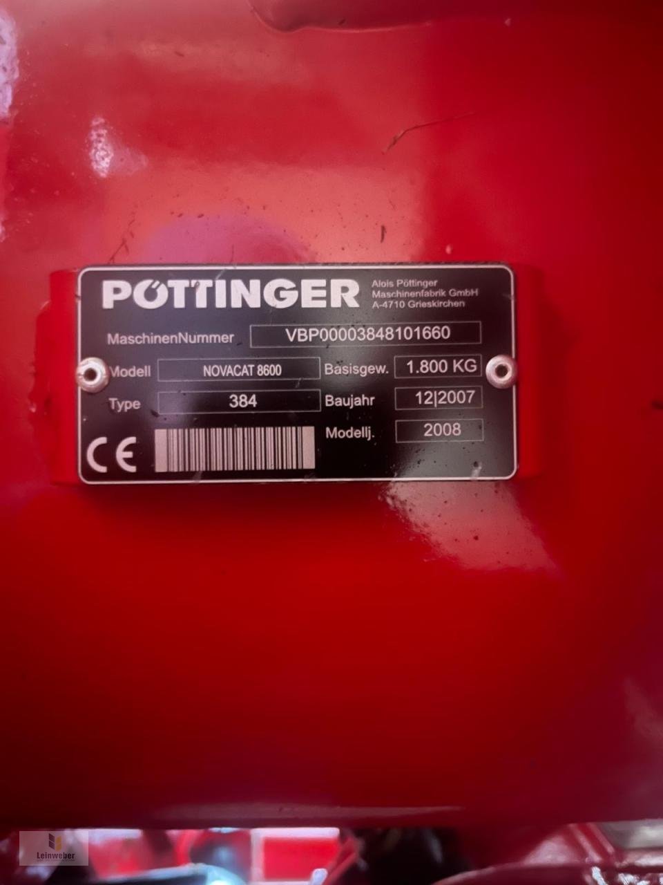 Mähwerk des Typs Pöttinger Novacat 8600 + Novacat 306 F CL, Gebrauchtmaschine in Neuhof - Dorfborn (Bild 6)