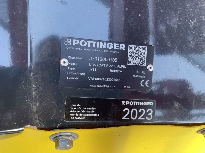 Mähwerk tipa Pöttinger NOVACAT F 2200 Alpin Scheibenmäher, Neumaschine u Chur (Slika 7)