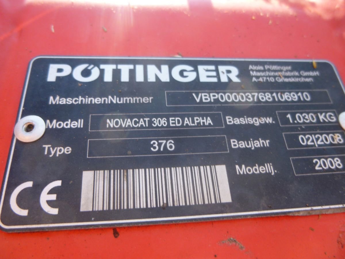 Mähwerk van het type Pöttinger Novacut 306 ED, Gebrauchtmaschine in Epfach  (Foto 4)