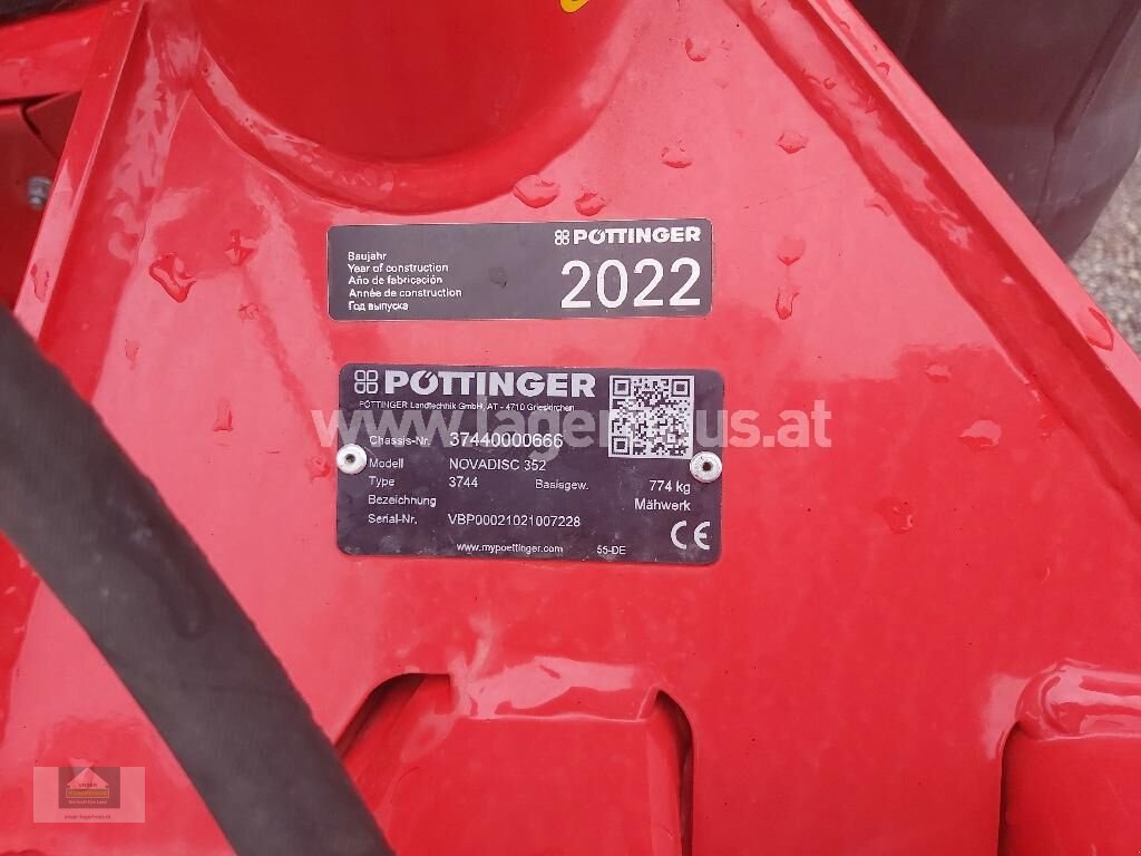 Mähwerk tip Pöttinger NOVADISC 352, Gebrauchtmaschine in Klagenfurt (Poză 2)