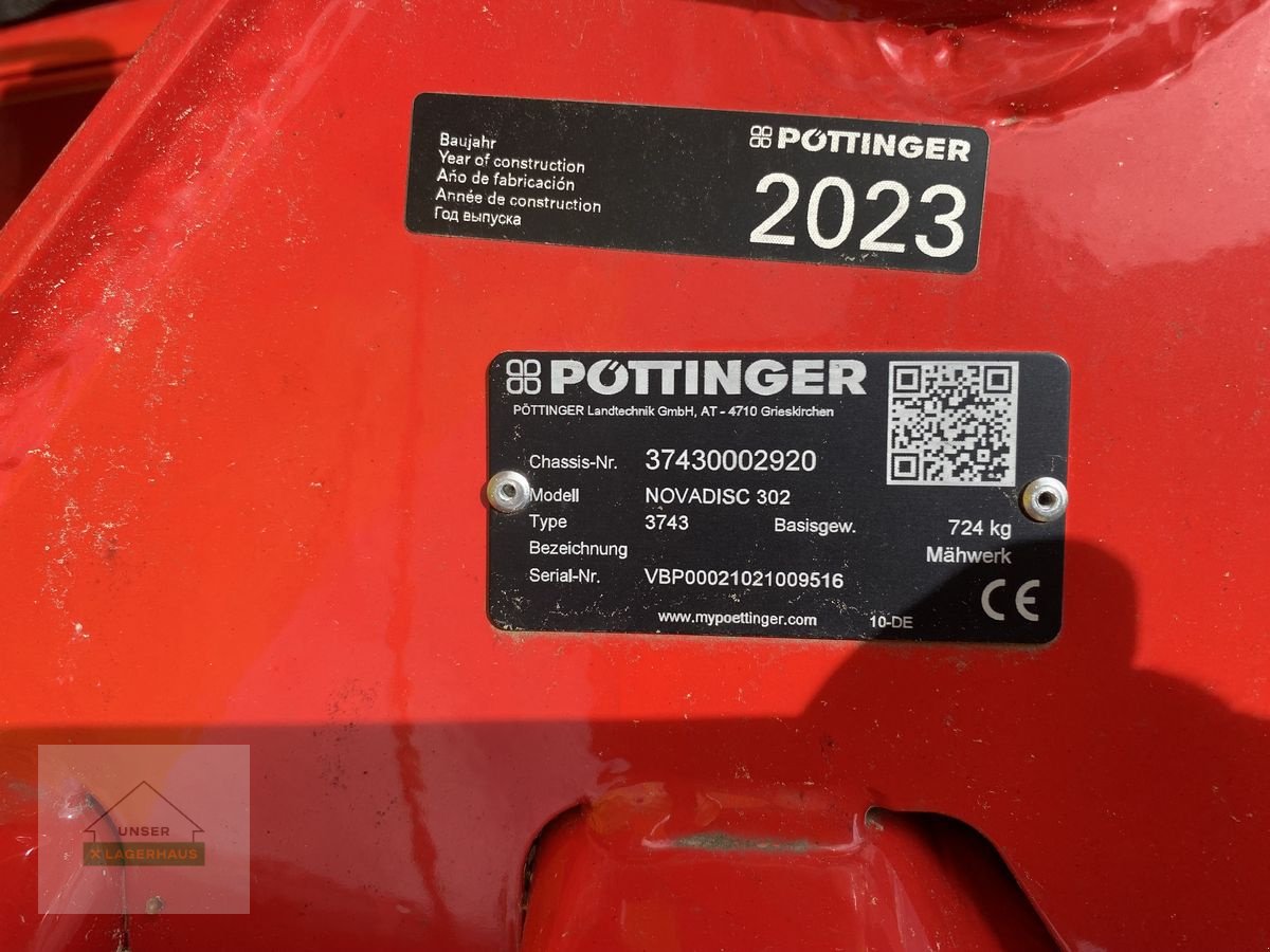 Mähwerk a típus Pöttinger Scheibenmähwerk Novadisc 302, Neumaschine ekkor: Wartberg (Kép 2)