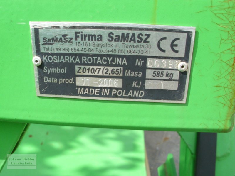 Mähwerk tip SaMASZ 265, Gebrauchtmaschine in Unterneukirchen (Poză 5)