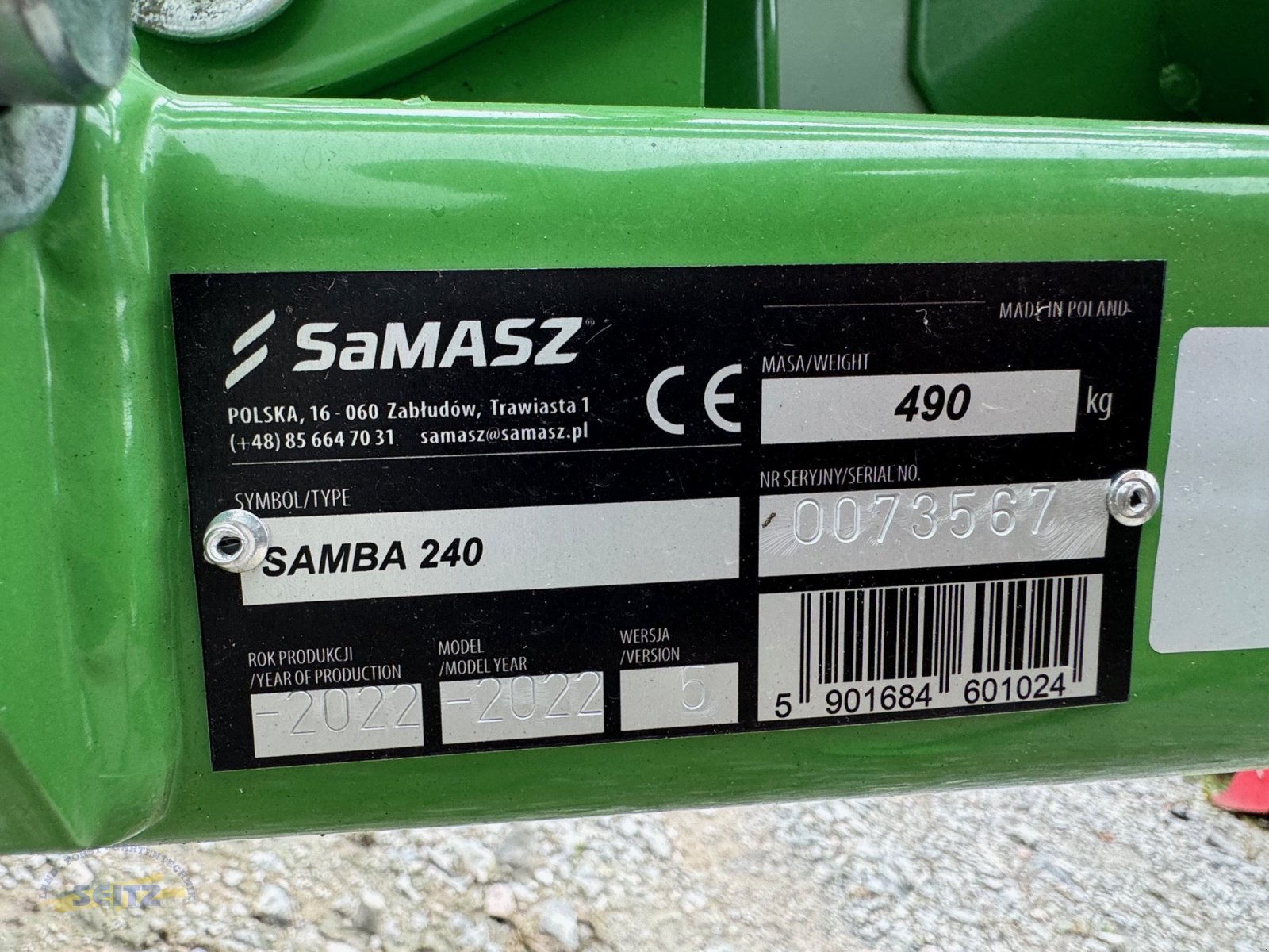 Mähwerk des Typs SaMASZ Samba 240, Gebrauchtmaschine in Lindenfels-Glattbach (Bild 5)