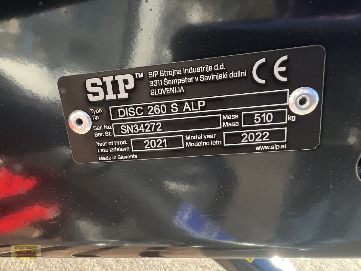 Mähwerk tip SIP Disc 260 S Alp, Neumaschine in Kötschach (Poză 9)