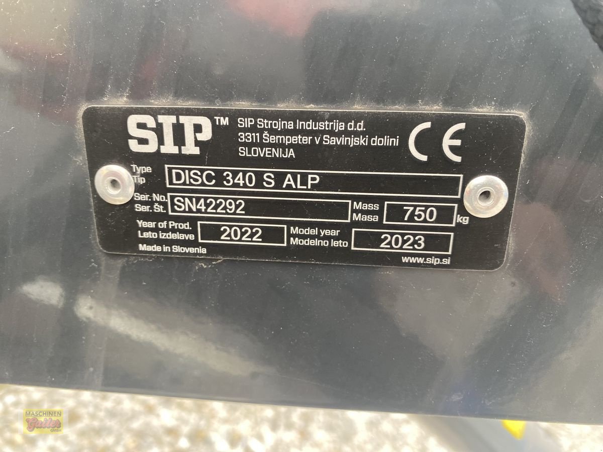 Mähwerk tipa SIP Disc 340 S Alp Heckscheibenmähwerk, Neumaschine u Kötschach (Slika 17)