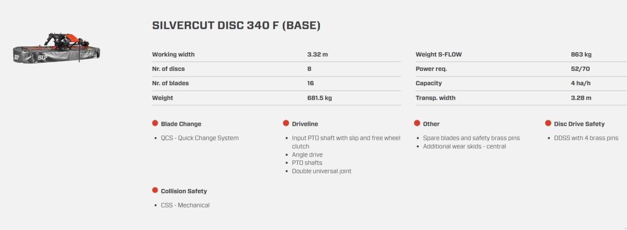 Mähwerk del tipo SIP Silvercut 340 F S-Flow, Gebrauchtmaschine en Tarm (Imagen 5)