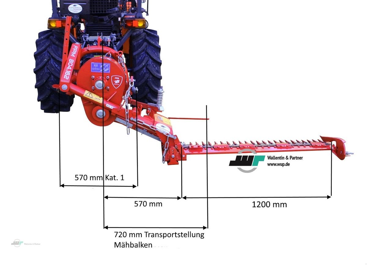 Mähwerk za tip Sonstige Balkenmäher 1,20 m - Fingerbalkenmähwerk ab 18 P, Neumaschine u Wesenberg (Slika 10)