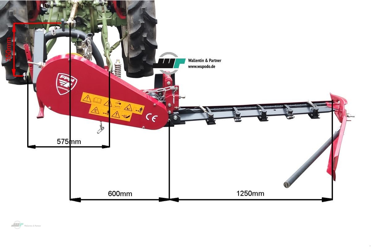 Mähwerk tipa Sonstige Doppelmesser 1,25 m Mähbalken Doppelmesserbalken, Neumaschine u Wesenberg (Slika 3)