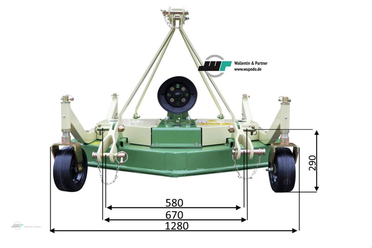 Mähwerk del tipo Sonstige Sichelmähwerk 1,20 m Mähwerk Hecksichelmäher ab, Neumaschine en Wesenberg (Imagen 3)