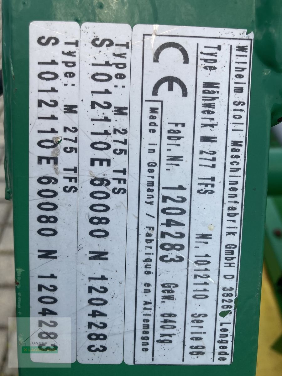 Mähwerk typu Stoll M 275 TFS, Gebrauchtmaschine v Hartberg (Obrázek 5)