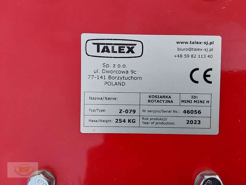 Mähwerk του τύπου Talex 135 MINI, Neumaschine σε Mühlhausen-Görmar (Φωτογραφία 5)