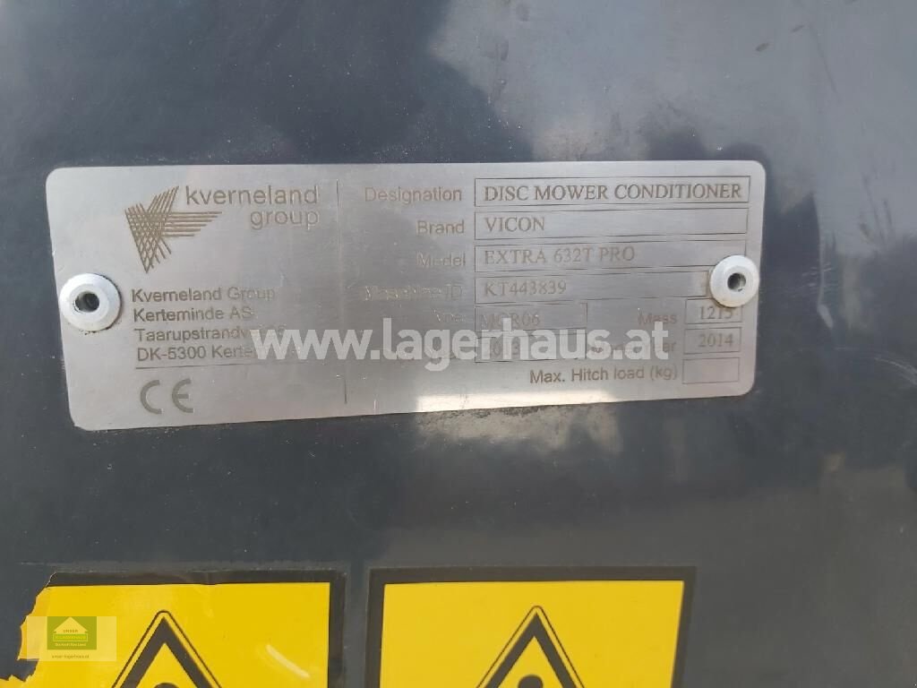 Mähwerk des Typs Vicon EXTRA 632 T, Gebrauchtmaschine in Klagenfurt (Bild 11)