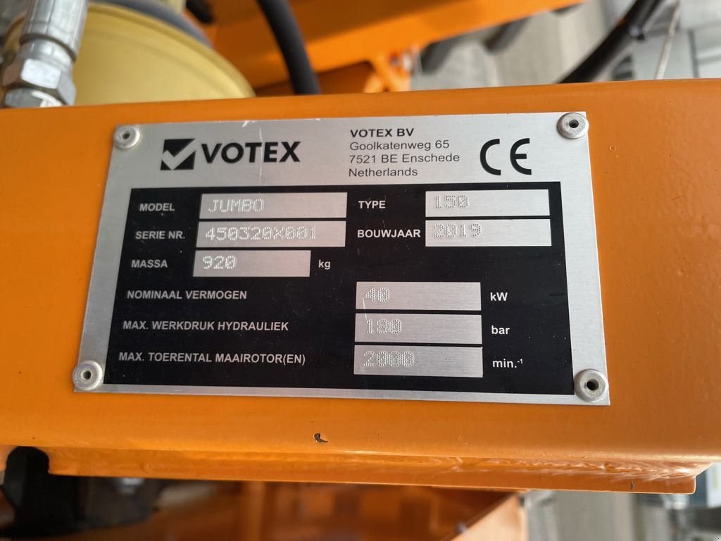 Mähwerk tip Votex Jumbo 150 Zijklepelmaaier, Gebrauchtmaschine in BOEKEL (Poză 8)