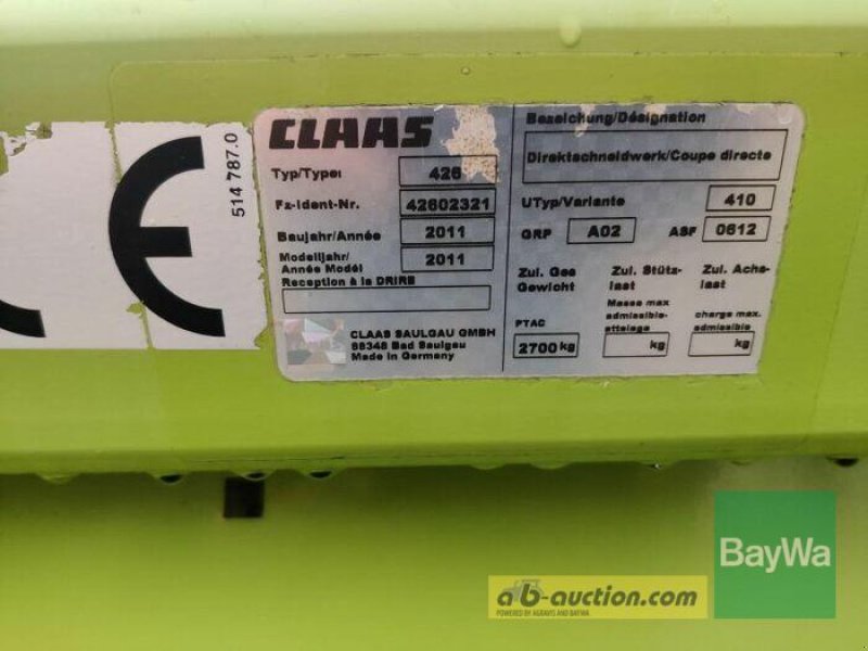 Maisgebiß tip CLAAS DIRECTDISC 520 CONTOUR, Gebrauchtmaschine in Obertraubling (Poză 3)