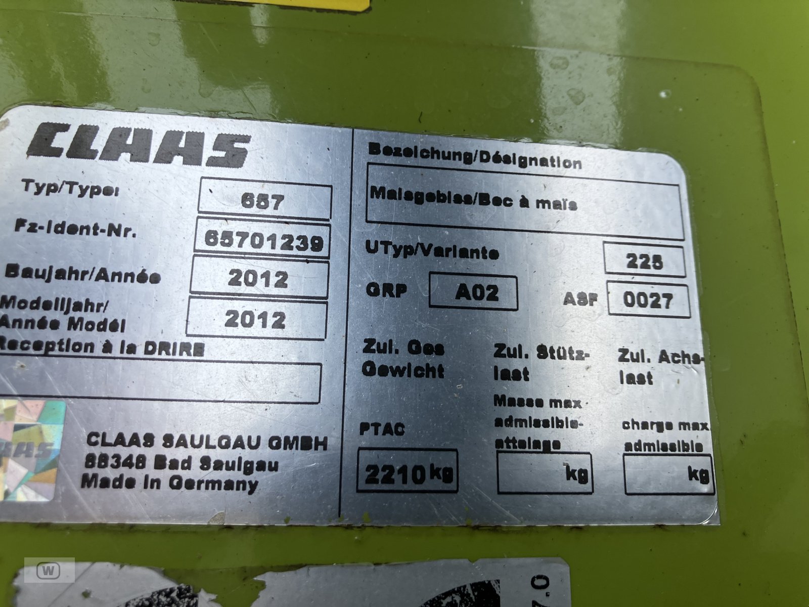 Maisgebiß des Typs CLAAS Orbis 450, Gebrauchtmaschine in Zell an der Pram (Bild 7)