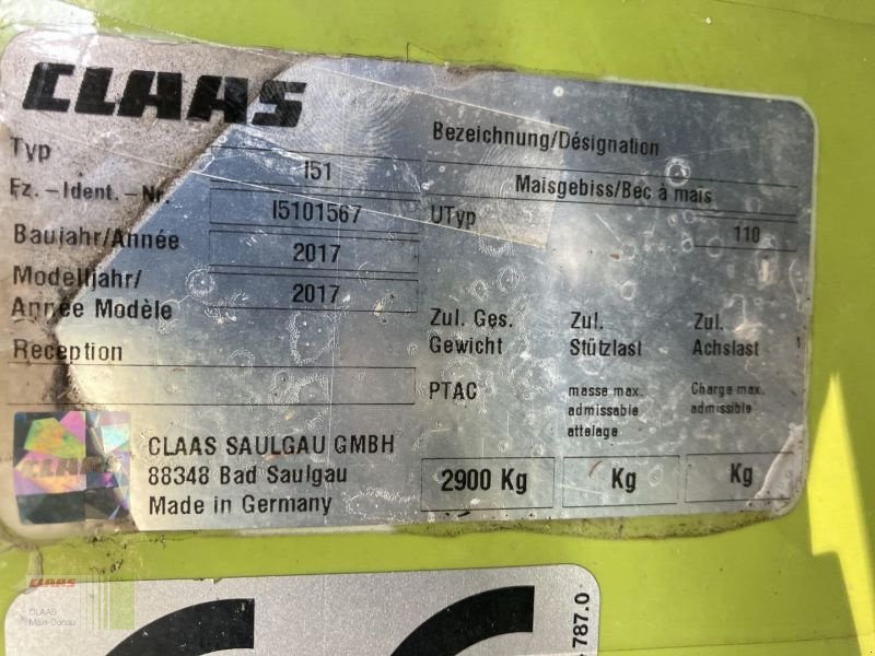 Maisgebiß του τύπου CLAAS ORBIS 600 SD, Gebrauchtmaschine σε Vohburg (Φωτογραφία 6)