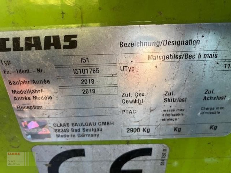 Maisgebiß des Typs CLAAS ORBIS 600 SD, Gebrauchtmaschine in Wassertrüdingen (Bild 11)