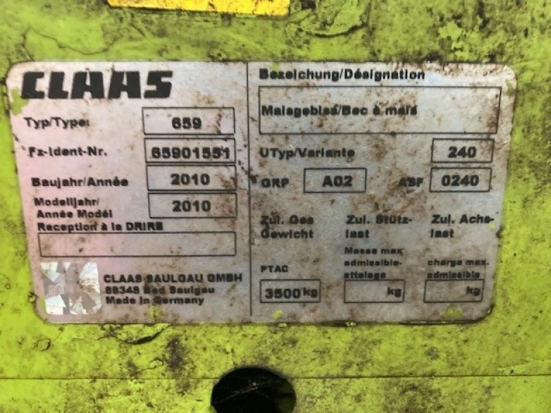 Maisgebiß typu CLAAS ORBIS 750 10, Gebrauchtmaschine w Thisted (Zdjęcie 6)