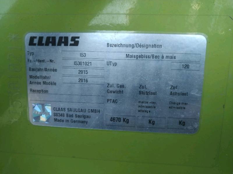 Maisgebiß typu CLAAS Orbis 900 3T Maisgebiss, Gebrauchtmaschine v Liebenwalde (Obrázek 4)