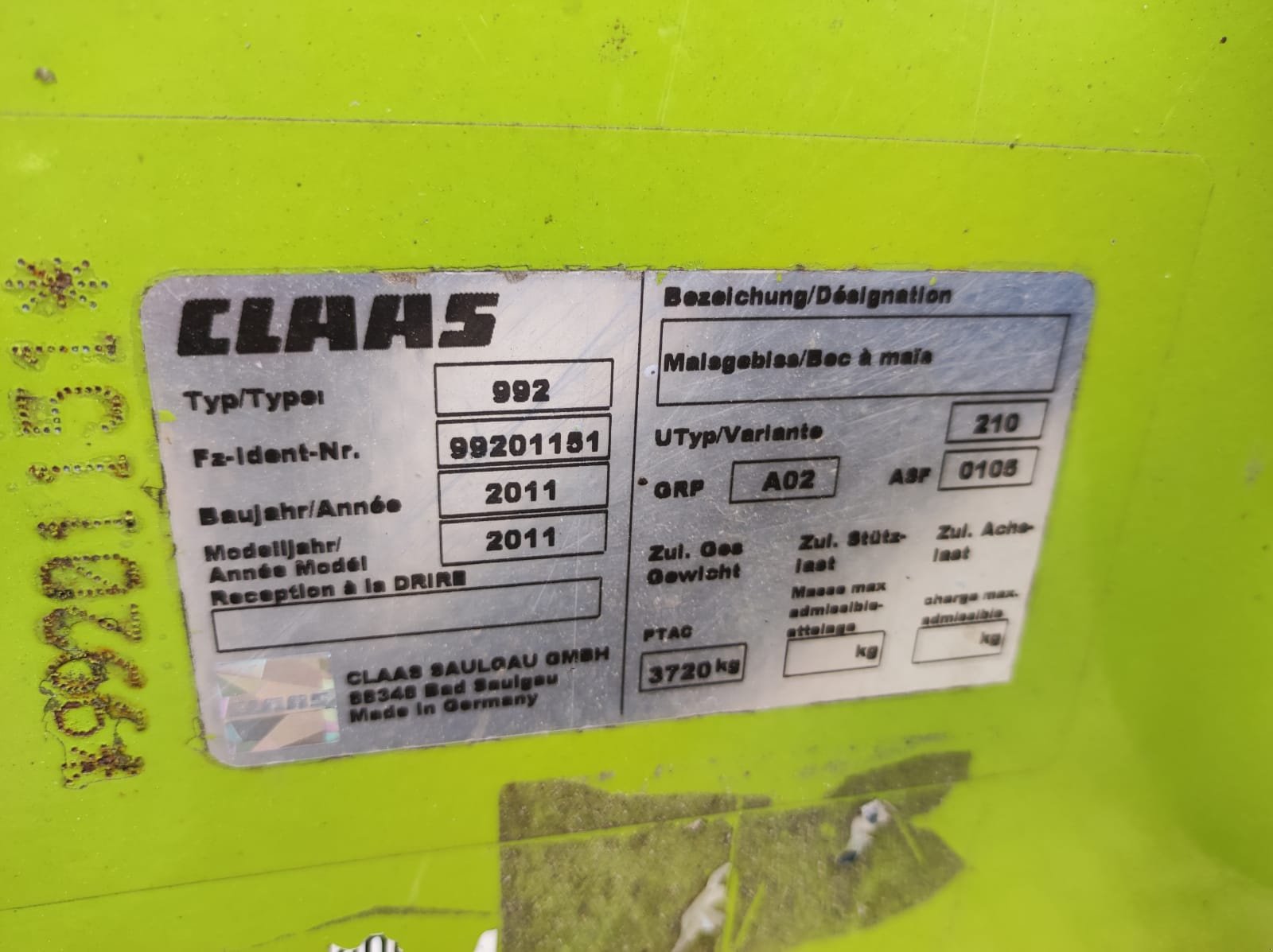 Maisgebiß za tip CLAAS Orbis 900, Gebrauchtmaschine u Westertimke (Slika 2)