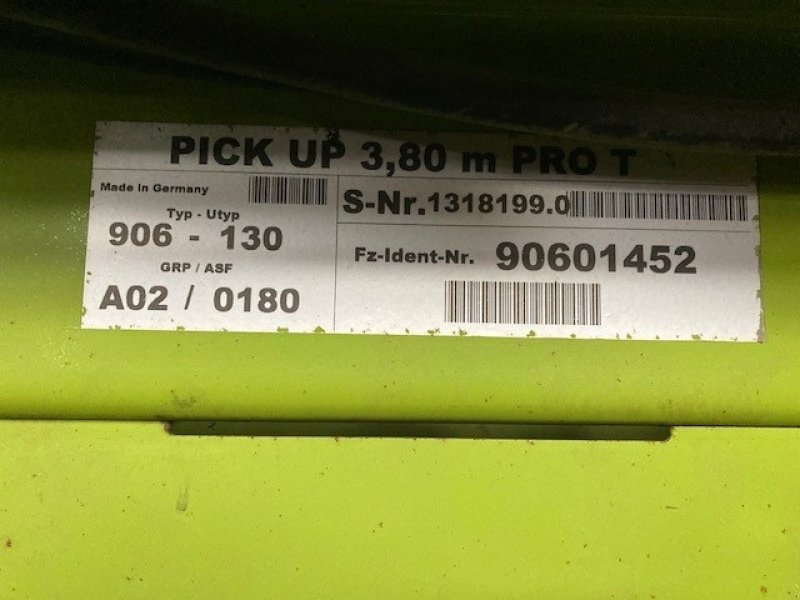 Maisgebiß a típus CLAAS PICK UP 380, Gebrauchtmaschine ekkor: Thisted (Kép 4)