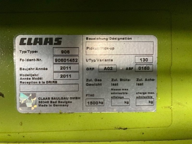 Maisgebiß a típus CLAAS PICK UP 380, Gebrauchtmaschine ekkor: Thisted (Kép 5)