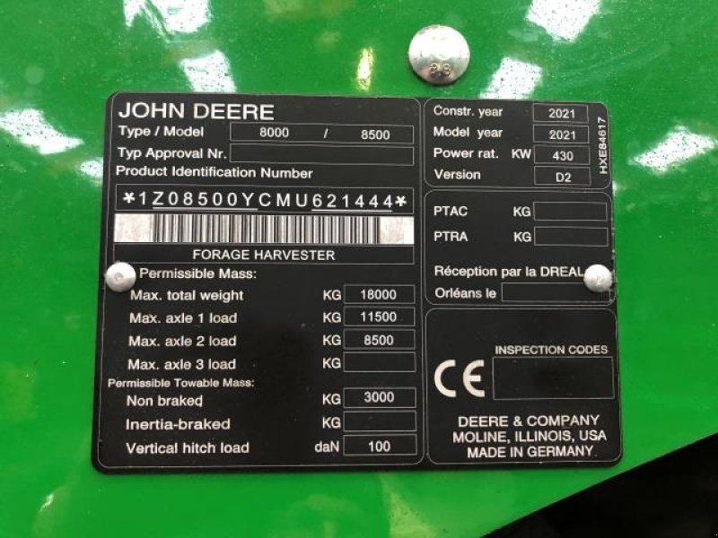 Maisgebiß des Typs John Deere 8500, Gebrauchtmaschine in Redsted M (Bild 6)