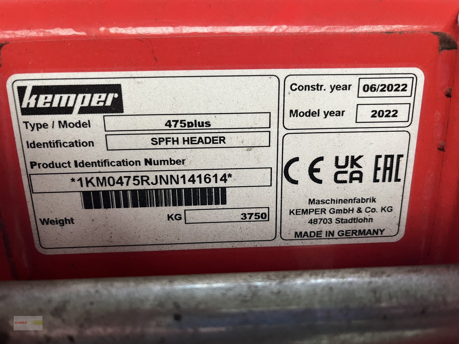 Maisgebiß a típus Kemper 475 Plus, Gebrauchtmaschine ekkor: Langenau (Kép 10)