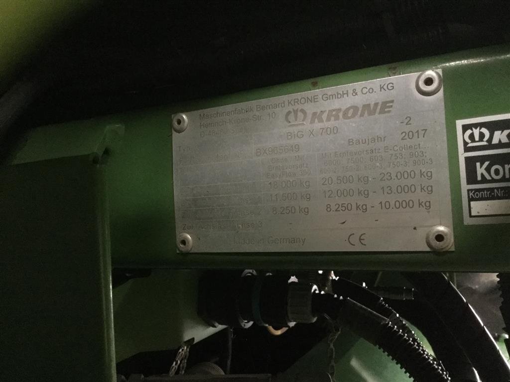 Maisgebiß del tipo Krone Big X 700 inkl pickup, Gebrauchtmaschine en Kongerslev (Imagen 4)