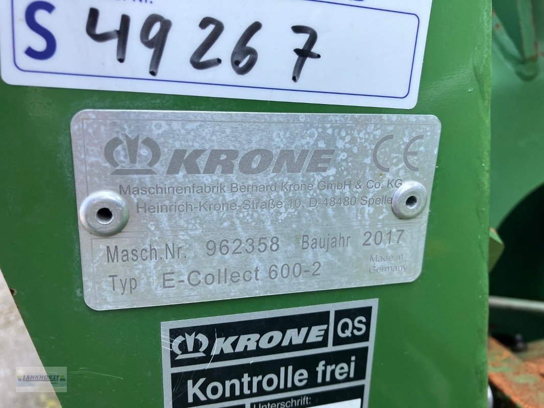 Maisgebiß του τύπου Krone EASY COLLECT 600-2, Gebrauchtmaschine σε Berne (Φωτογραφία 7)