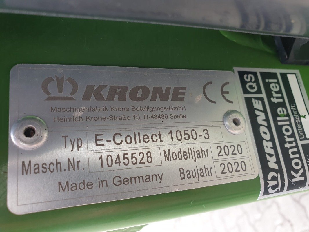 Maisgebiß του τύπου Krone EasyCollect 1050, Gebrauchtmaschine σε Sittensen (Φωτογραφία 9)