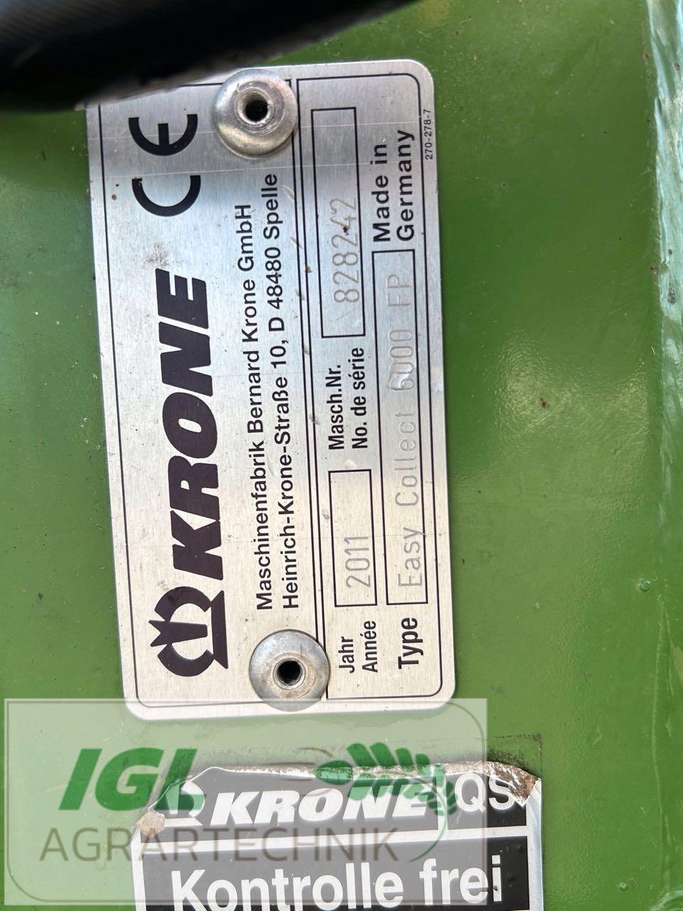 Maisgebiß del tipo Krone EasyCollect 600 FP, Gebrauchtmaschine en Nabburg (Imagen 7)