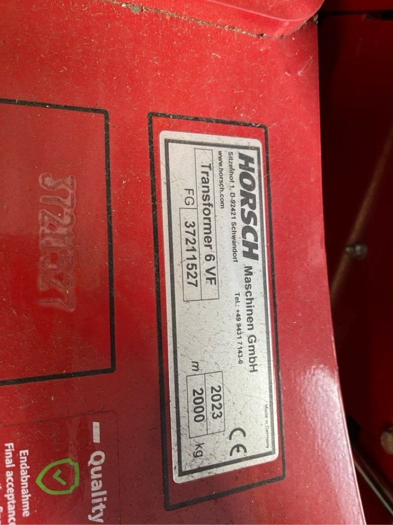 Maishackgerät a típus Horsch Transformer 6 VF, Neumaschine ekkor: Ebersbach (Kép 5)