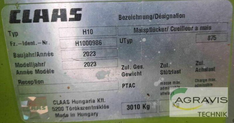 Maispflückvorsatz a típus CLAAS CORIO 875 FC CONSPEED, Vorführmaschine ekkor: Salzkotten (Kép 6)