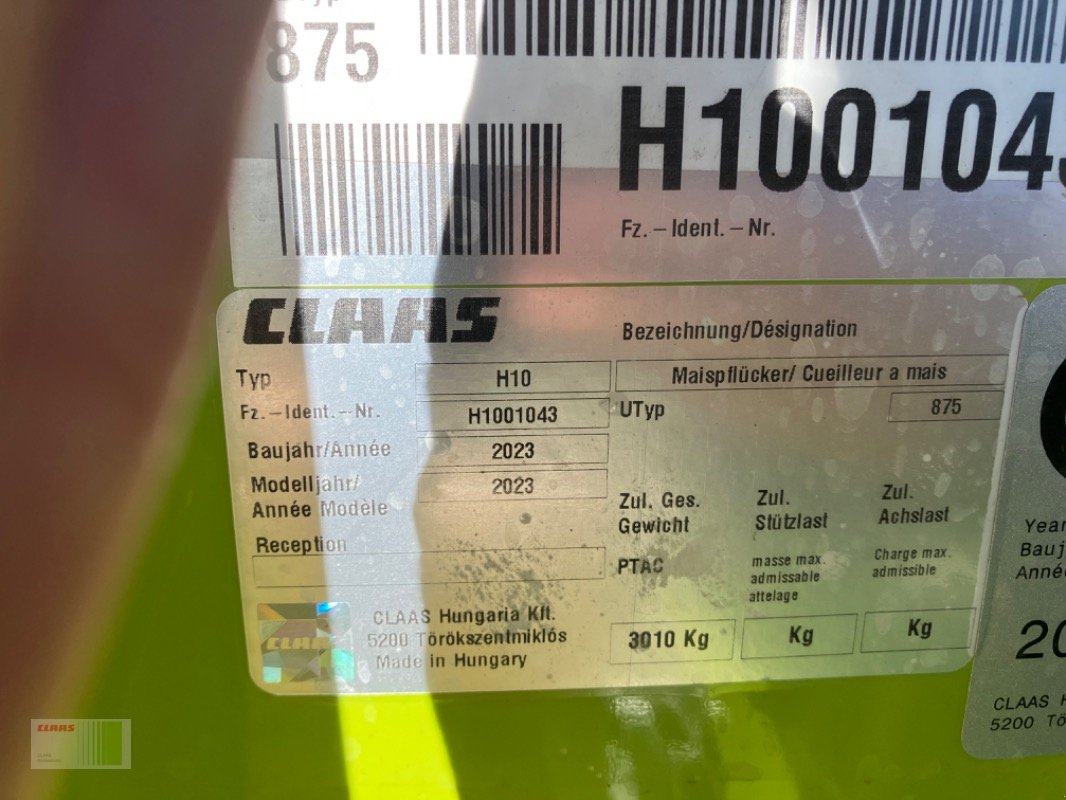 Maispflückvorsatz tip CLAAS CORIO 875 FC CONSPEED, Neumaschine in Bordesholm (Poză 4)