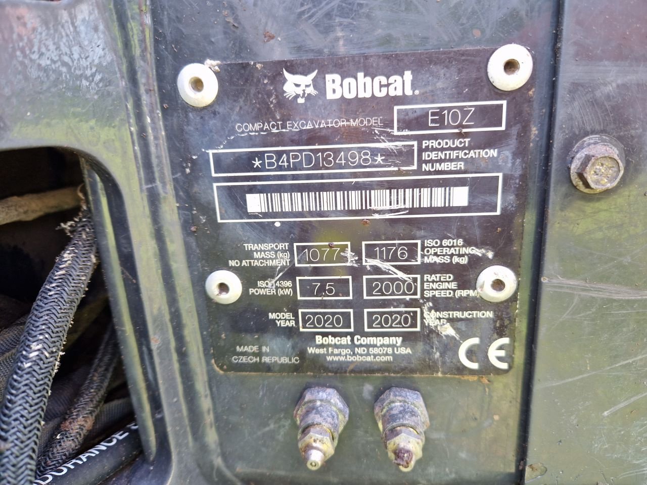 Minibagger tip Bobcat E10, Gebrauchtmaschine in Oirschot (Poză 7)