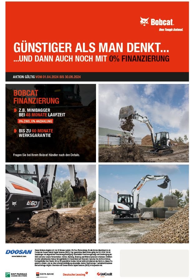 Minibagger del tipo Bobcat E10z, Neumaschine en Wallern (Imagen 2)