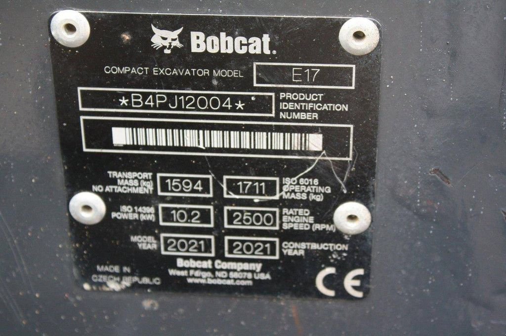 Minibagger του τύπου Bobcat E17, Gebrauchtmaschine σε Antwerpen (Φωτογραφία 7)