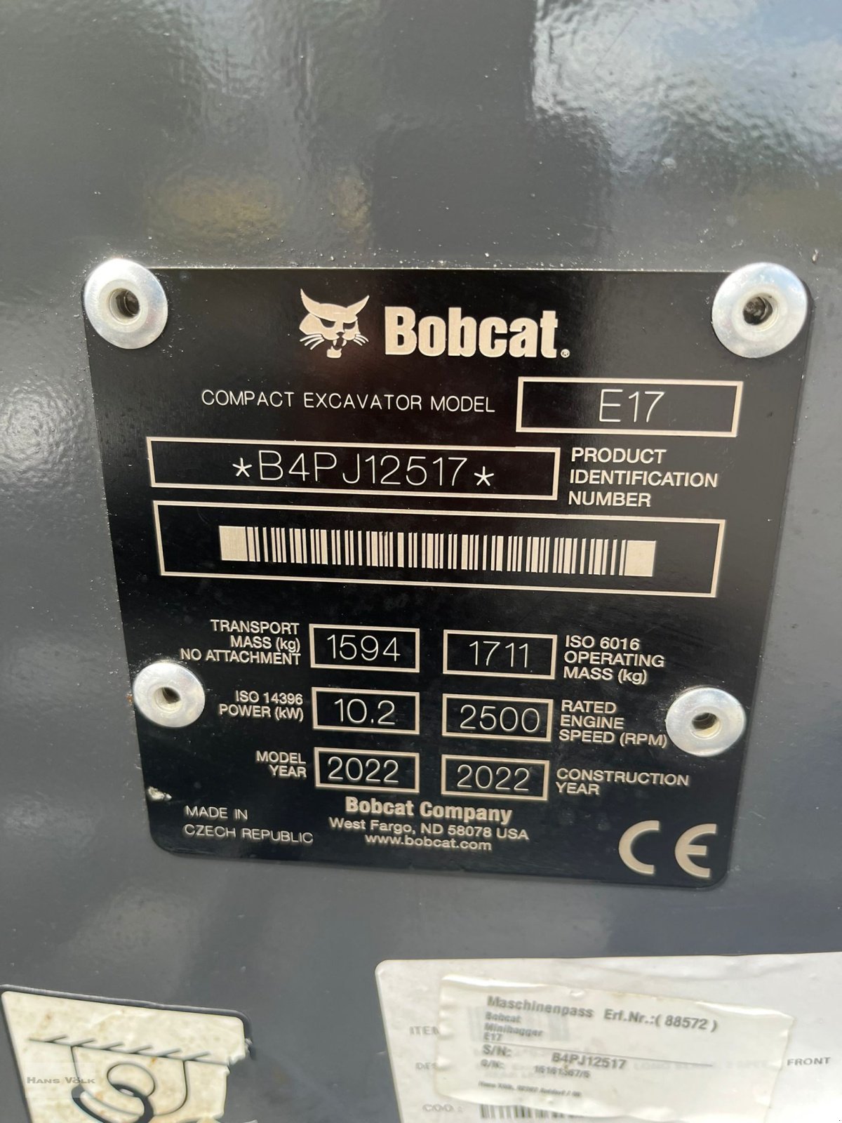 Minibagger za tip Bobcat E17, Gebrauchtmaschine u Antdorf (Slika 14)