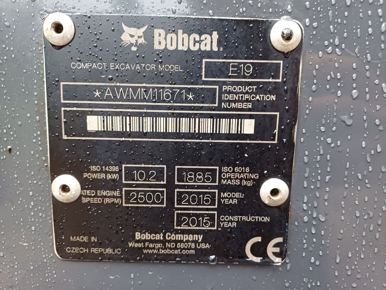 Minibagger του τύπου Bobcat E19, Gebrauchtmaschine σε Terschuur (Φωτογραφία 7)