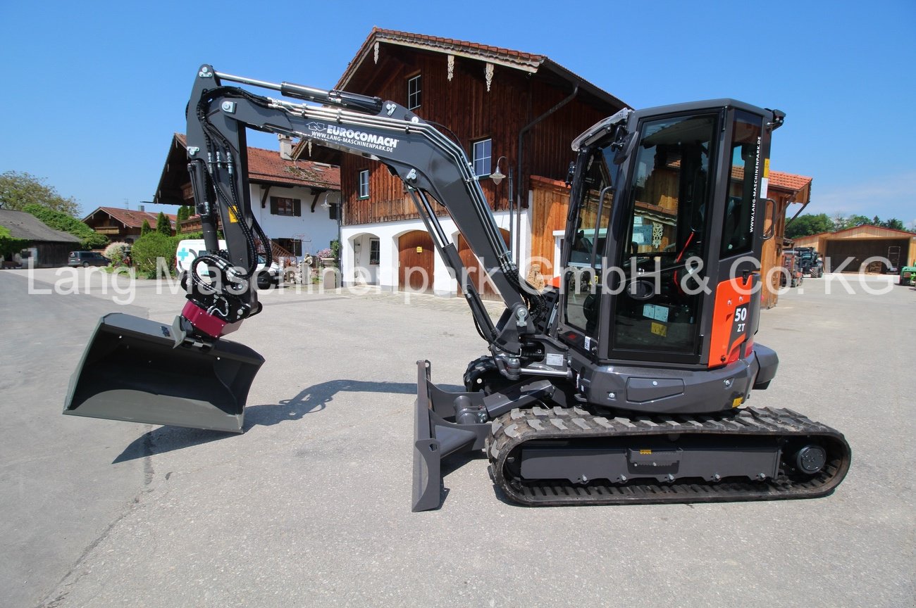 Minibagger typu Eurocomach 50 ZT inkl. Holp Rototop & Löffelset, Neumaschine v Petting (Obrázek 2)