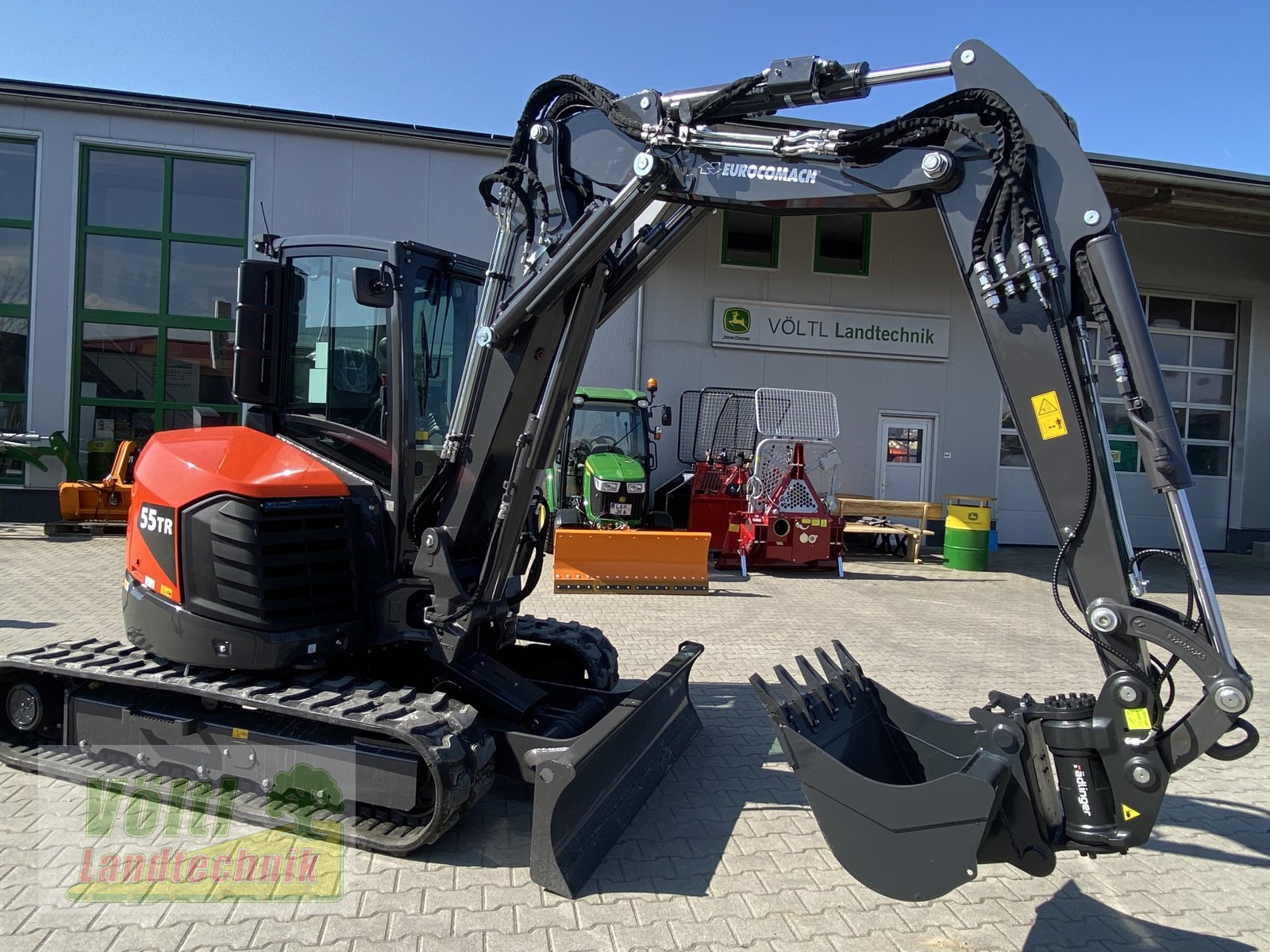 Minibagger des Typs Eurocomach 55TR, Neumaschine in Hutthurm bei Passau (Bild 7)