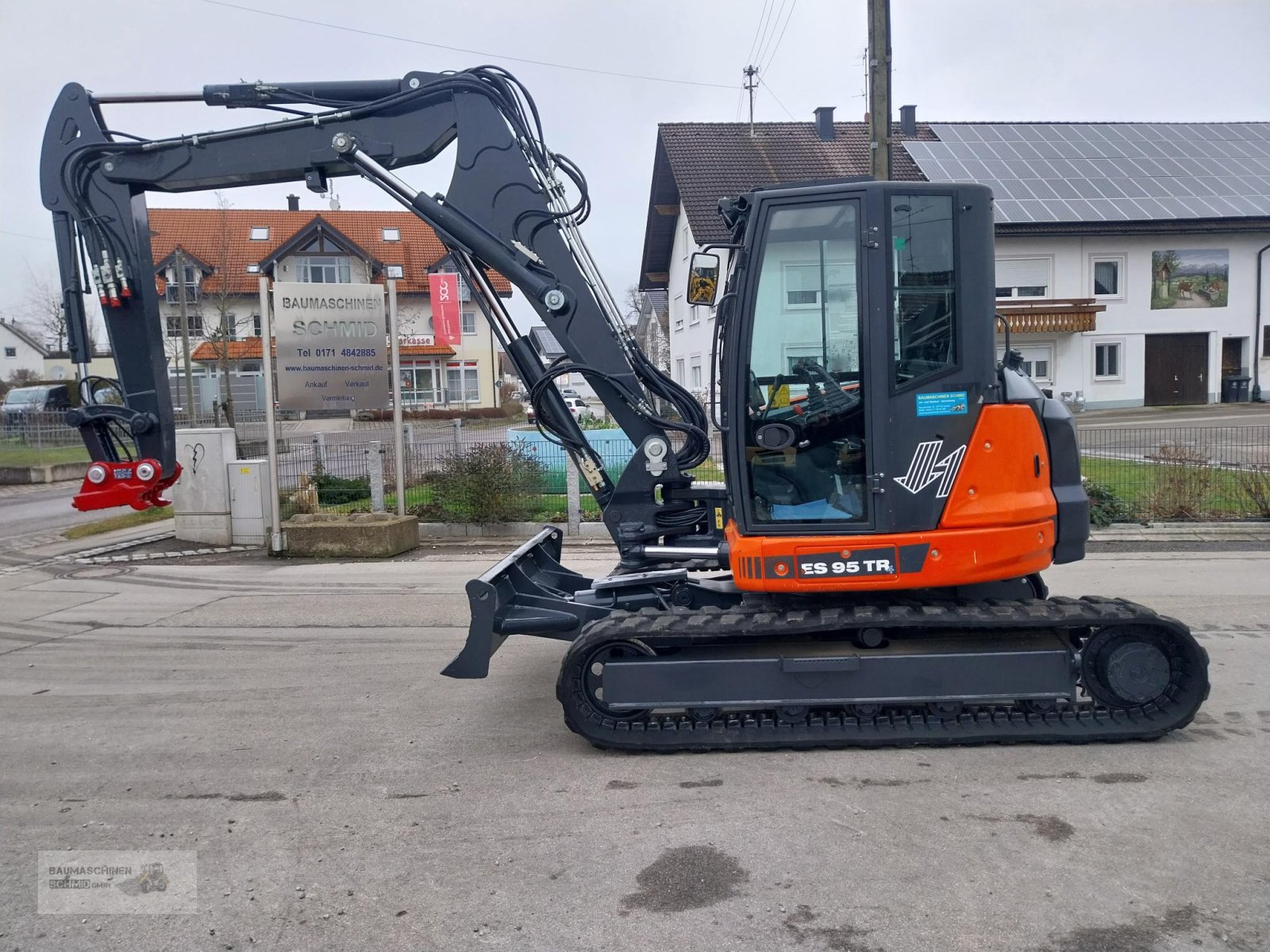 Minibagger des Typs Eurocomach ES 95 TR 4 mit Verstellausleger, Gebrauchtmaschine in Stetten (Bild 1)