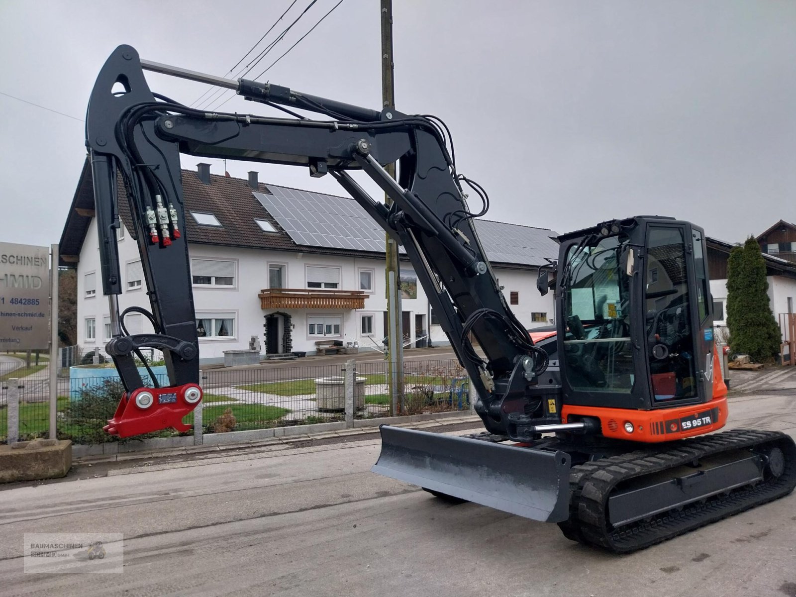 Minibagger des Typs Eurocomach ES 95 TR 4 mit Verstellausleger, Gebrauchtmaschine in Stetten (Bild 2)