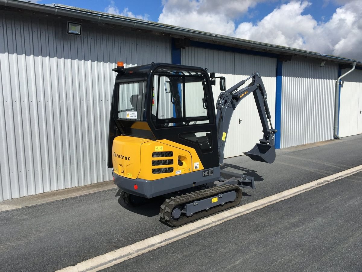 Minibagger des Typs Eurotrac HE-18, Neumaschine in Burgkirchen (Bild 3)